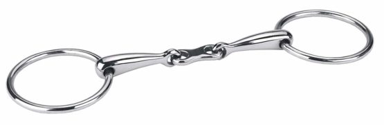 Kerbl Snaffle Loose Ring Bit - French Link 13,5 cm