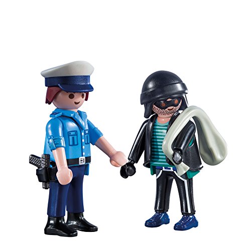 PlayMOBIL 9218 Collectable Policeman and Burglar Duo Pack of 1, Fun Imaginative Role-Play, PlaySets Suitable for Children Ages 4+ - Image 2