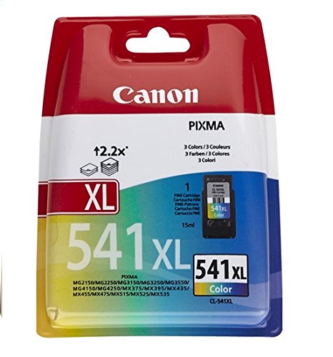 Canon Genuine High Capacity 1 x CL-541XL Tri-colour Ink Cartridge