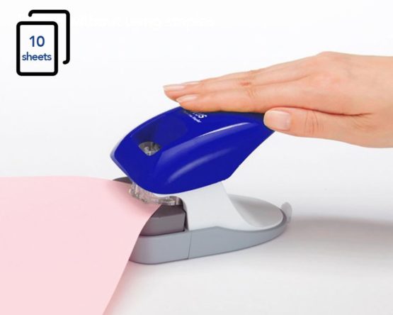 PLUS Japan, Staple-Free Stapler Desktop Model Blue, 10 sheet capacity, 1 piece pack (1 x 1 Stapler) - Image 2