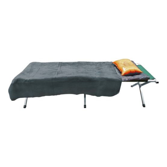Milestone Camping 24680 Thermal Polar Fleece Blanket / Charcoal Colour / 150cm x 120cm / Great For The Campsite, Caravan Or Car - Image 4