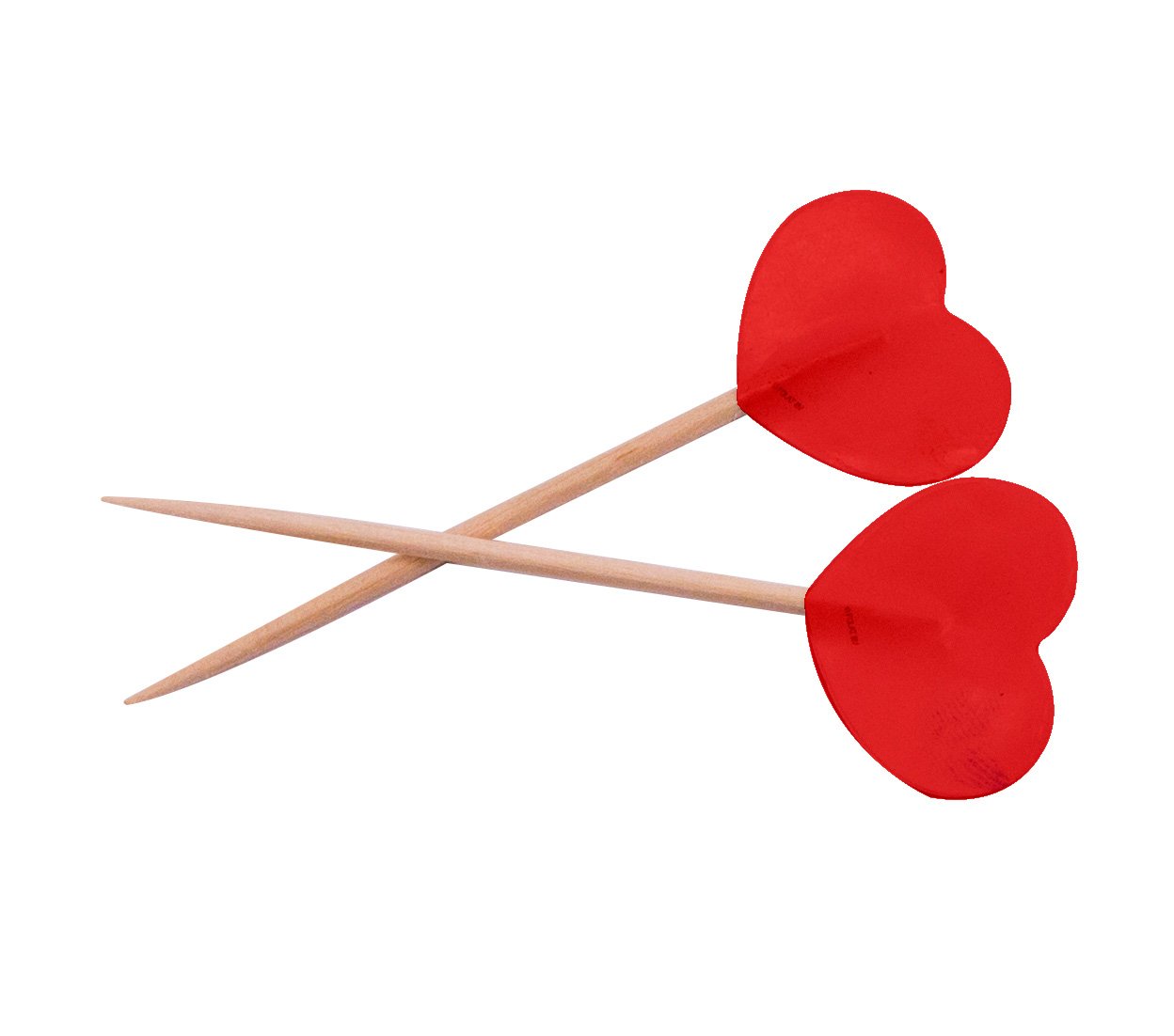 Party Picks Red Valentine Hearts 6.5cm (Pack of 50), Small