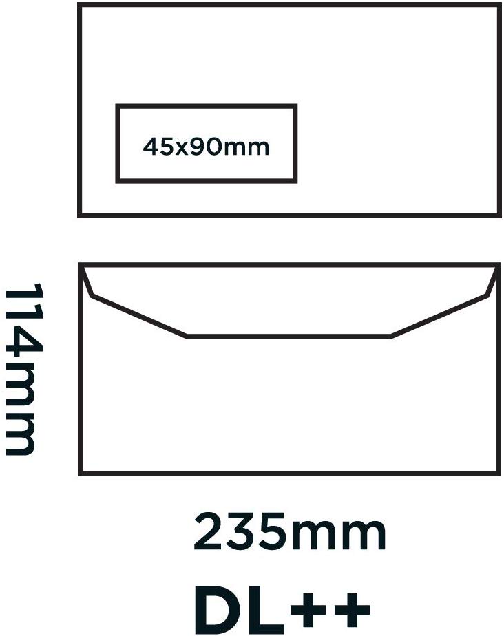 Blake Envelopes Purely Everyday 2904 Kuvertierhüllen Briefumschläge Naßklebung Mit Fenster Manille DL+ 114 x 235 mm - 80g/m² - Image 2