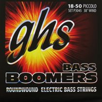 GHS Bass Boomers P3045 Bass Guitar Strings Piccolo 18-50 Long Scale Plus