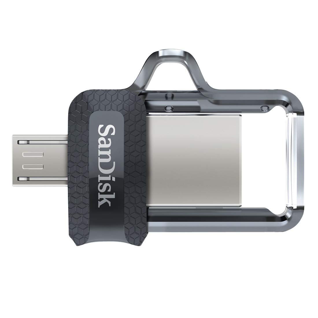 SanDisk Ultra 32GB Dual USB Flash Drive USB M3.0 up to 130 MB/s, Black-Gray