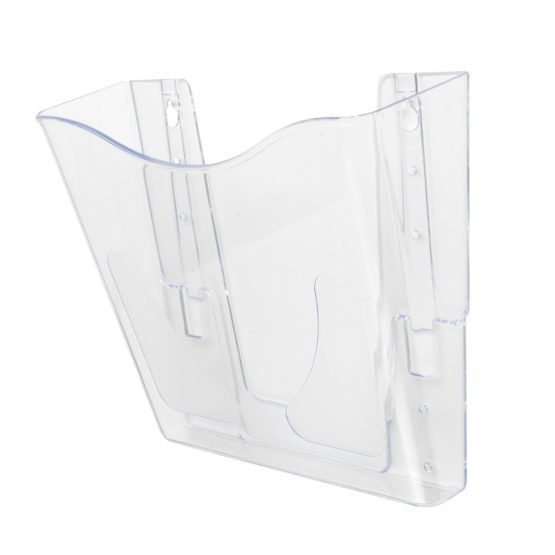 Deflecto CP078YTCRY A4 Portrait Literature File - Crystal - Image 3