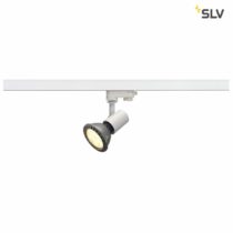 SLV 3-Phase Spotlight, LED spot, Ceiling, Track System, Interior Lighting / E27 75W White, Aluminium, 75 W