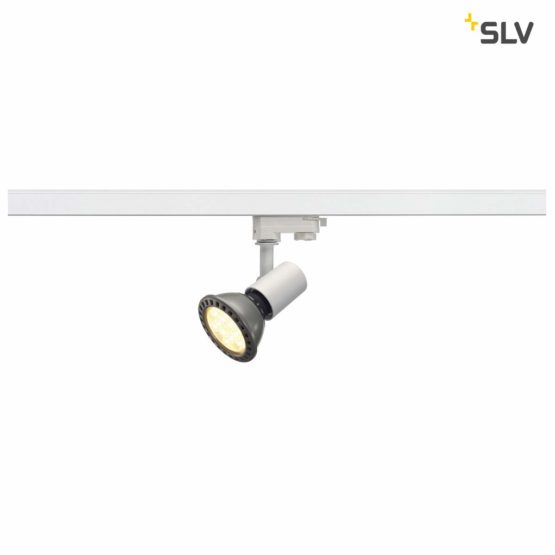 SLV 3-Phase Spotlight, LED spot, Ceiling, Track System, Interior Lighting / E27 75W White, Aluminium, 75 W