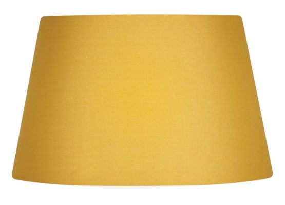 Oaks Lighting Cotton Drum Shade, 12-inch, Yellow, Fabric