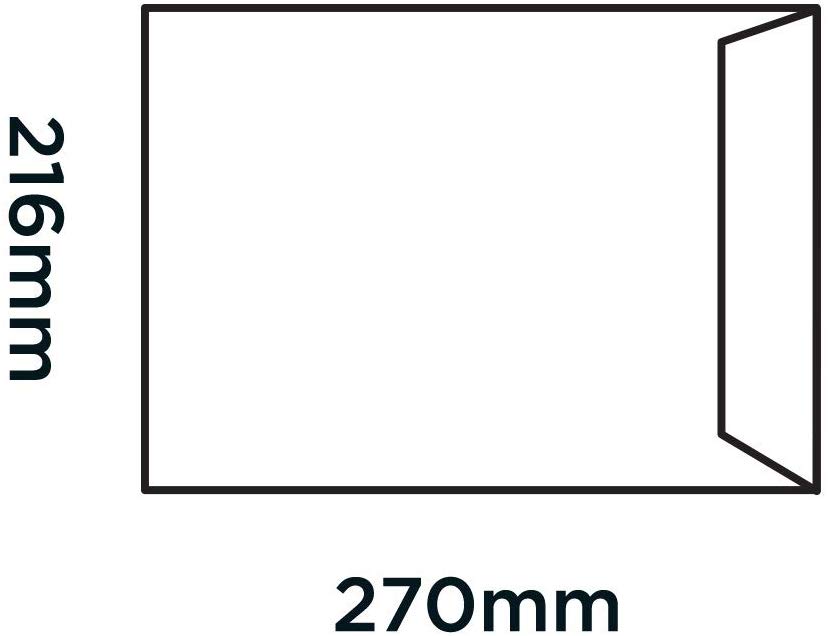 Blake Purely Everyday 270 x 216 mm 100 gsm Pocket Self Seal Envelopes (9086) White - Pack of 250 - Image 2