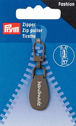 Prym Grey Handmade Fashion-Zipper Zip Puller (1pc), Metal, 9.5 x 6 x 1 cm - Image 2