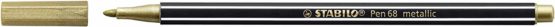 Metallic Premium Felt Tip Pen - STABILO Pen 68 Metallic Gold/Silver - Image 3