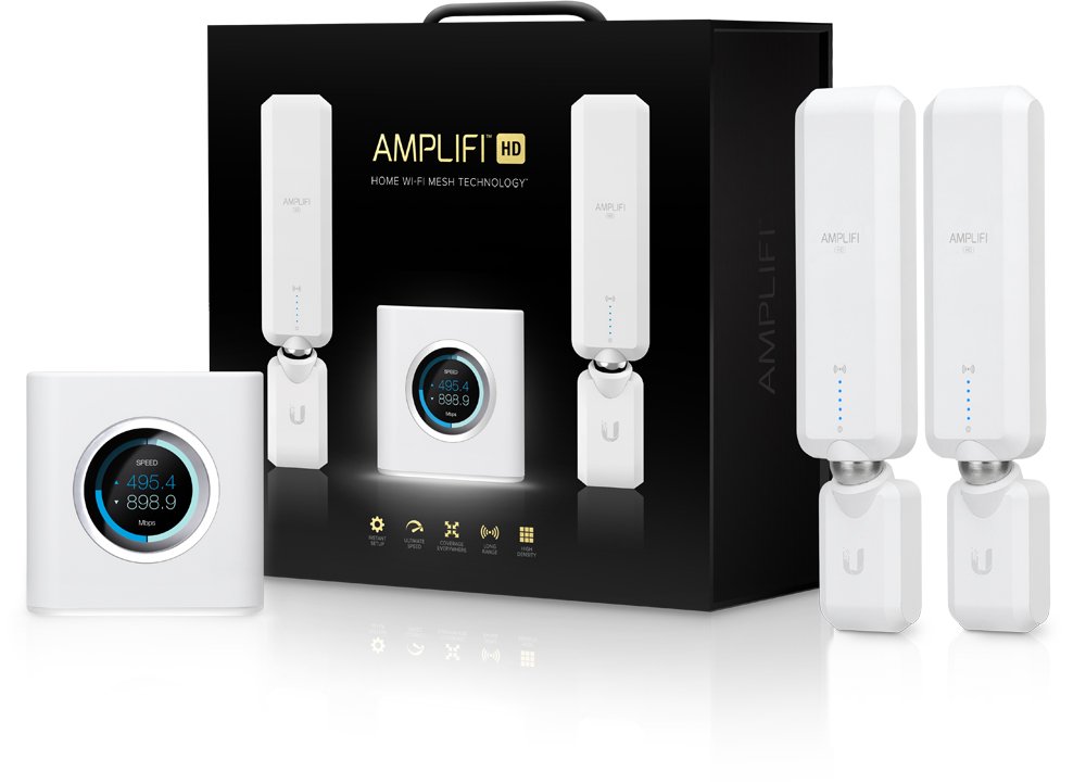 Ubiquiti Amplifi 4-Ports Home Wi-Fi System AFI HD Wireless Router with 2 pin European plug, White - Image 4