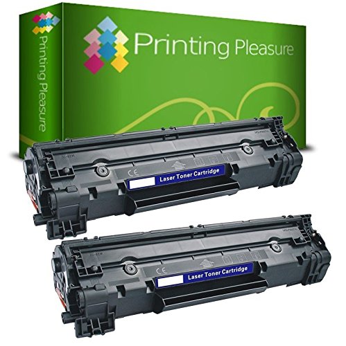 Printing Pleasure 83A 283A Replacement for HP CF283A Toner Cartridge Compatible with LaserJet Pro M201dw M201n M225dw M125a M125rnw M125nw MFP M225dn M127fn M127fp M127fs M127fw 2 Black