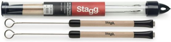 Stagg 20925 Wooden Handle Sbru2-Wm Retractable Wire Brushes - Image 2