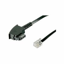 Goobay 68536 TAE-F Cable, Universal Pin Out, Black, 6m Length