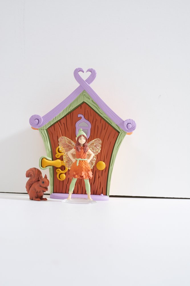 TOMY - Waldland Fairy Door - Vicky & Squirrel - Fairy Garden Set - Earth Tones, Green - Image 3