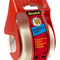 Scotch X5009D Packaging Tape on Easy Start Dispenser, White