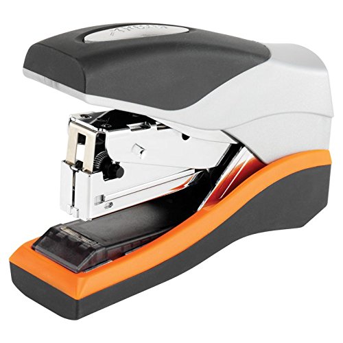 Rexel Optima 40 Compact Low Force Stapler, 40 Sheet Capacity, Flat Clinch Stapling, 26/6 Staples Included, Silver/Black, 2103357 - Image 3