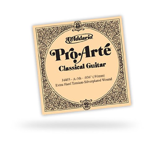 D'Addario J4405 Pro-Arte Nylon Classical Guitar Single String, Normal Tension, Fifth String, Clear