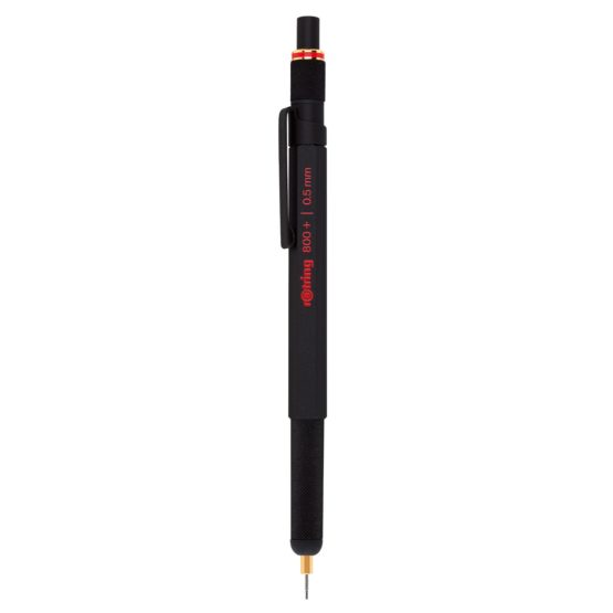 Rotring 800+ Mechanical Pencil and Touchscreen Stylus, 0.5 mm - Black Barrel - Image 3