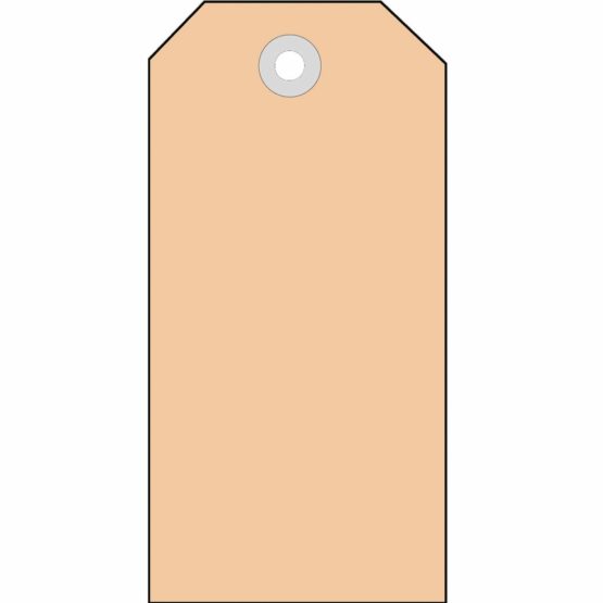 Herma 6014 Tag 45 x 90 mm with Metal Hole 1000 Tags Brown