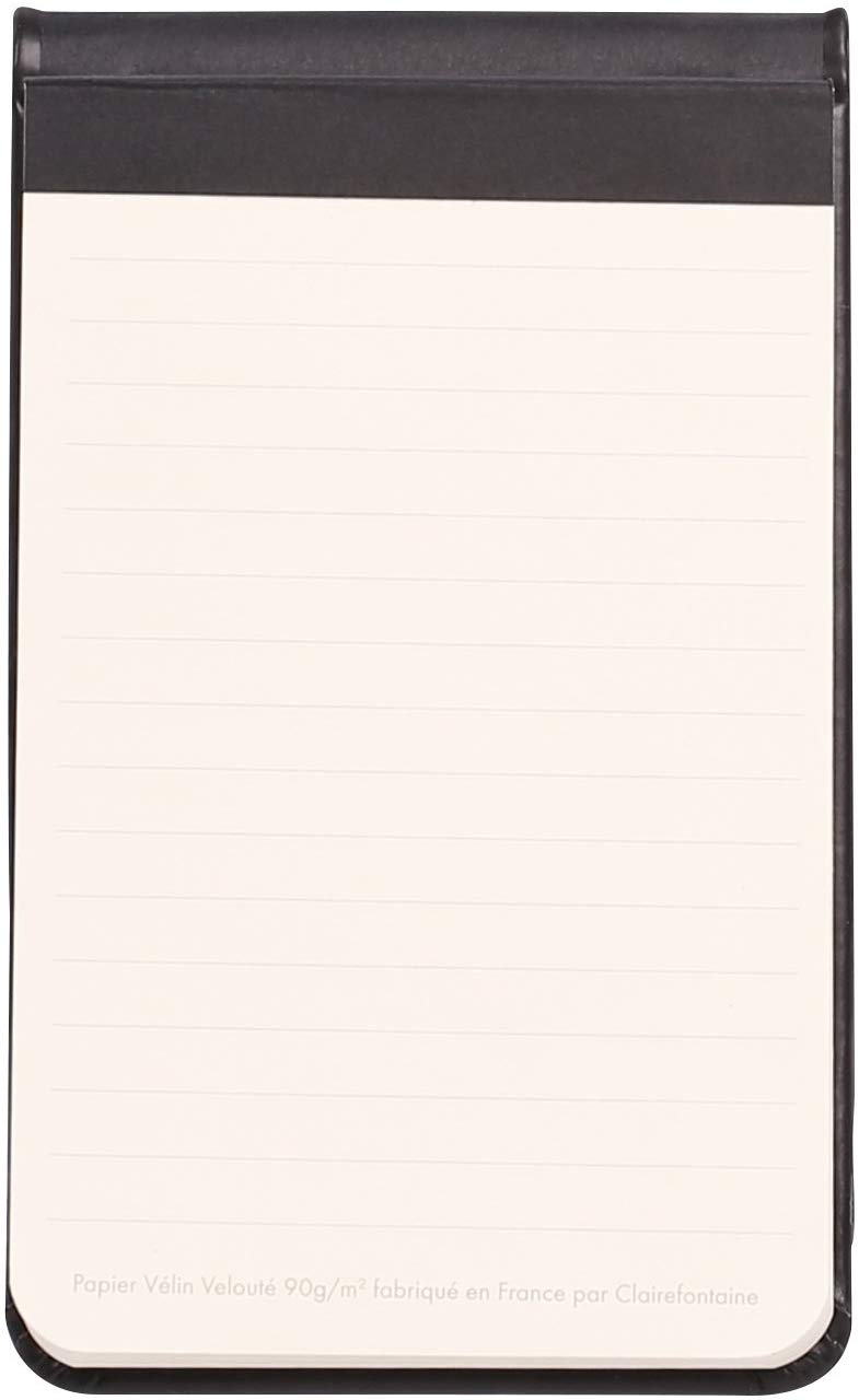 RHODIA 118309C, Hard Black Webnotepad Notebook, A6, Lined, 192 Detachable Pages, Ivory Clairefontaine Paper 90 g/m, Bookmark - Image 2