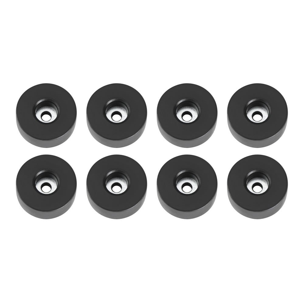 Adam Hall Hardware 4907 M8 AH - Bag of 8 Rubber Foot 38 x 15 mm, Black