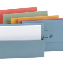 5 Star Office Document Wallet Half Flap 250gsm Capacity 32mm Foolscap Assorted (Pack 50)