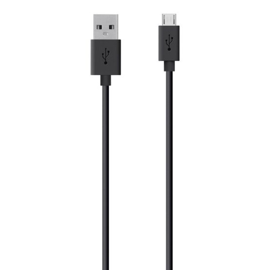 Belkin MixIt Colour Range Micro USB Cable for Smartphones and Tablets, 2 m, Black