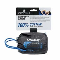Ferrino Comfort Liner Mummy, Bed Sheet Blue, 220 x 80 x 50 cm