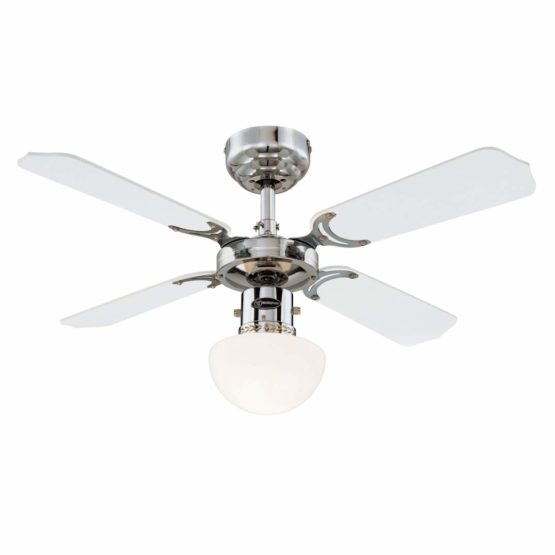 78270 Techno 132 cm Titanium Indoor Ceiling Fan, LED Light Kit with Opal Frosted Glass - Image 2