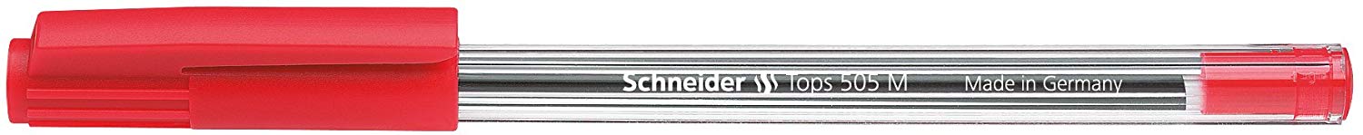 Schneider 150602 Ballpoint Pen Tops 505 M Red Pack of 50, 50 count (Pack of 1) - Image 2
