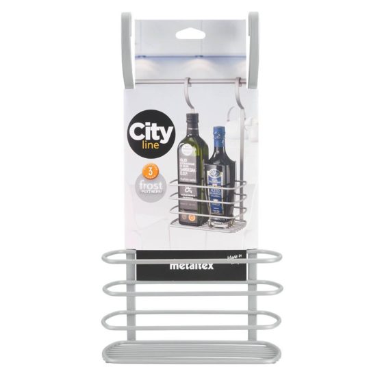 Metaltex Bottle holder City, Metal, White, 11.7 x 19.7 x 37.4 cm - Image 4