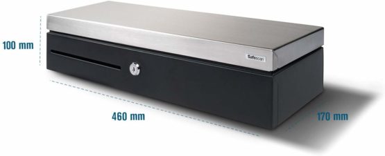 Safescan SD-4617S Flip Top Cash Drawer with 4 Banknote Tray - Image 3