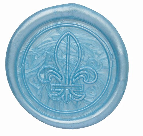 Jacques Herbin 35911T, Pack of 6 sticks of special sealing wax, Made for wax guns, Pearly azure Colour - Image 2