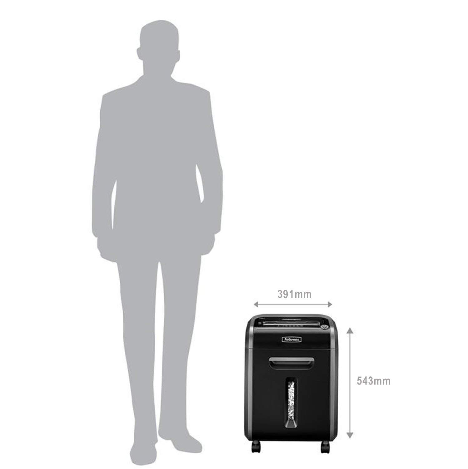 Fellowes 16 Sheet Paper Shredder for Office Use, 100% Jam Proof Cross Cut Shredder, 79Ci Shreds for 20 Minutes - Image 4