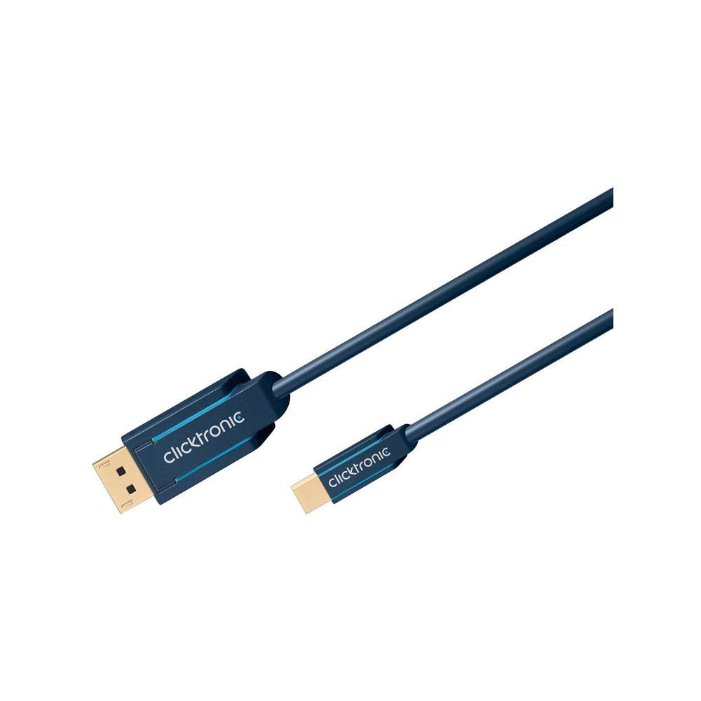 Clicktronic 70737 Casual Mini-DisplayPort Adapter Cable, 1m Length, Blue, 1.00 m - Image 3