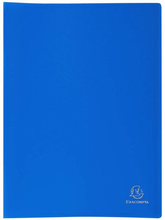 Exacompta Soft PP Display Book, A4, 100 pockets - Blue