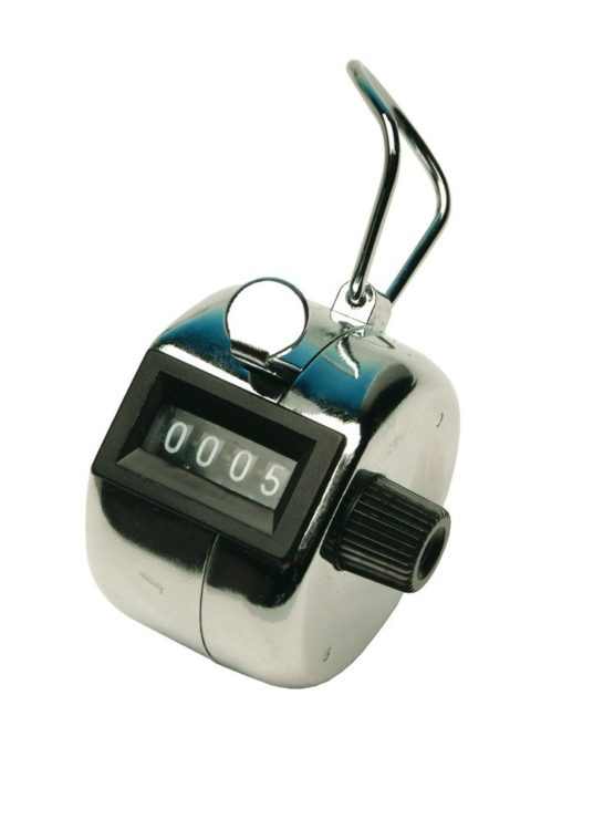 Q Connect Tally Counter - Chrome
