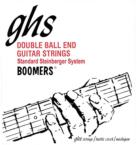 GHS DBGBL 10 - 46 Light Boomers Double Ball End Guitar String Set, silver