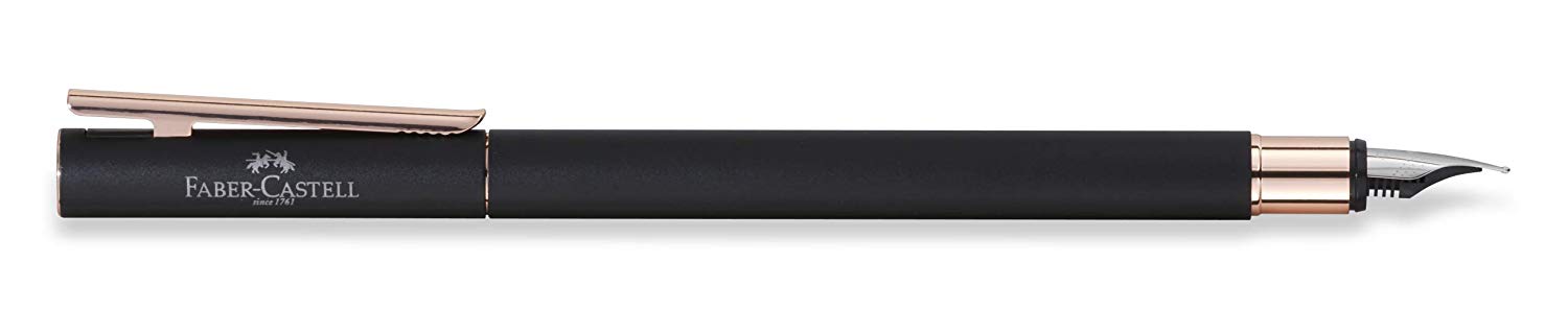 Faber-Castell 343100 Neo Slim M Fountain Pen - Rose Gold - Image 2