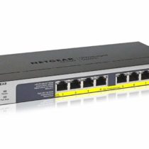 NETGEAR PoE Switch 8 Port Gigabit Ethernet Unmanaged Network Switch (GS108PP) - with 8 x PoE+ @ 123 W Upgradeable, Desktop, Wall Mount or Rackmount, and Limited Lifetime Protection