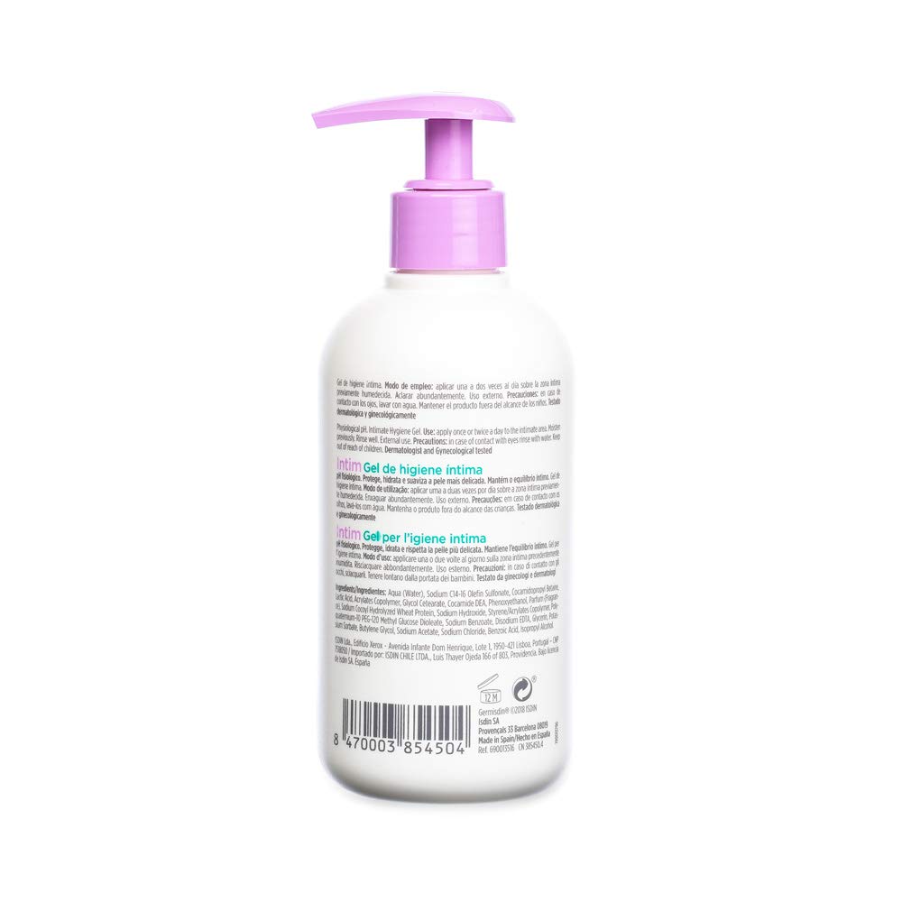 ISDIN Germisdin Intimate Hygiene Daily Gentle Gel 250ml, Black, 250 ml (Pack of 1) - Image 2
