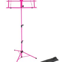 Opus LMS02-PK Lightweight Folding Music Stand with Carrying Bag - Pink