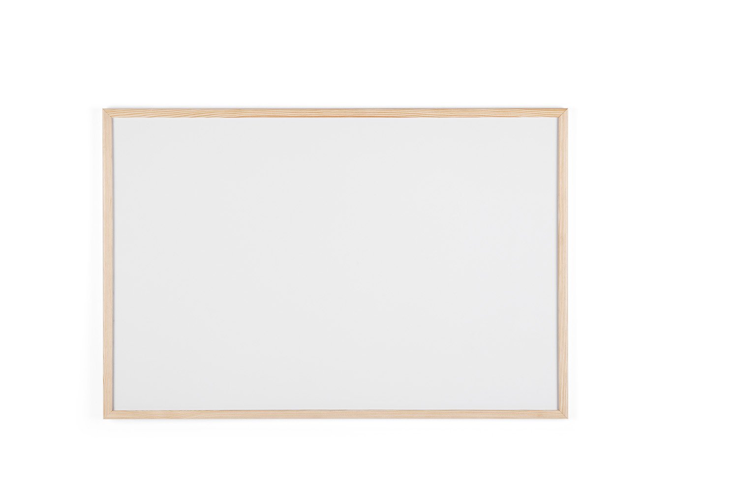 BiOffice MP07001010 Whiteboard Budget, Wood Frame, 90 x 60 cm White