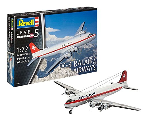 Revell 04947 DC-4 Balair / Iceland Airways Model Kit, Various