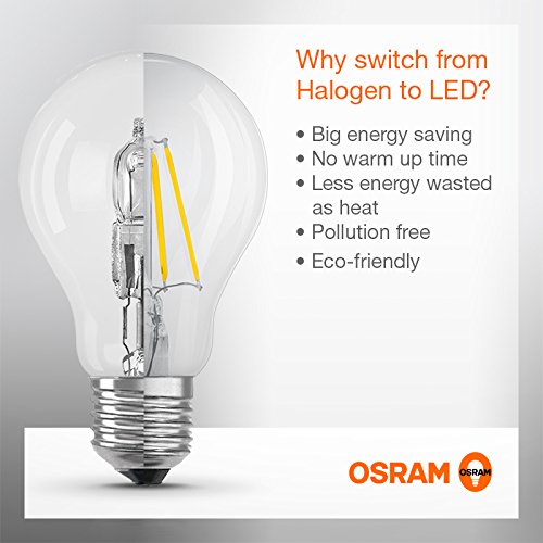 Osram Bulb Shape Star Classic A LED Lamp, Glass, Warm White, B22d, 11 W - Image 4