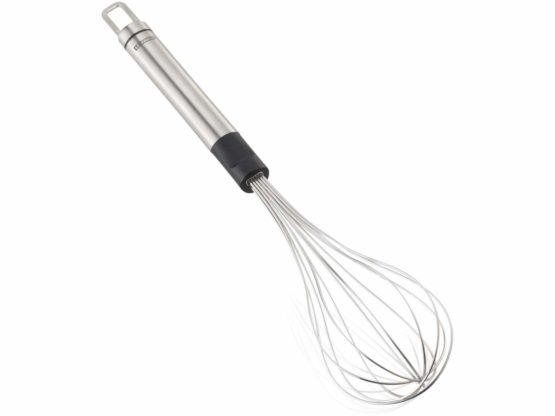 Leifheit Proline Whisk 31 cm, Stainless Steel Whisk, with Oval Shaped Handle for Comfortable Grip and Hanging Loop, Cooking Essentials, Hand Whisk