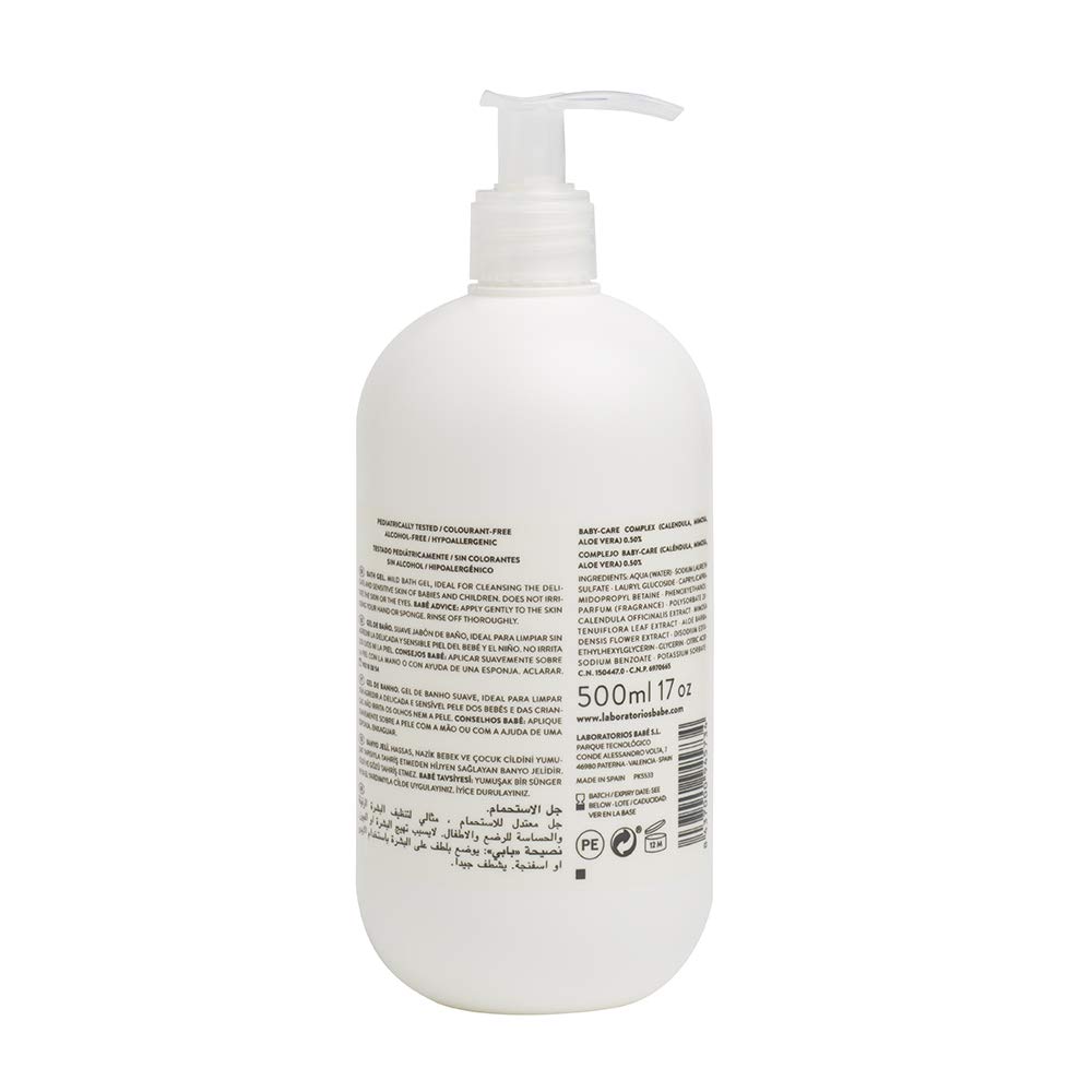 Laboratorios Babe 500 ml Pediatric Bath Gel, 500 ml (Pack of 1) - Image 2